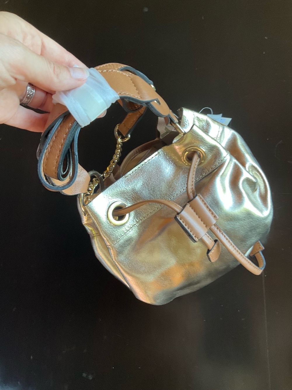NWT Leather Bag River Island